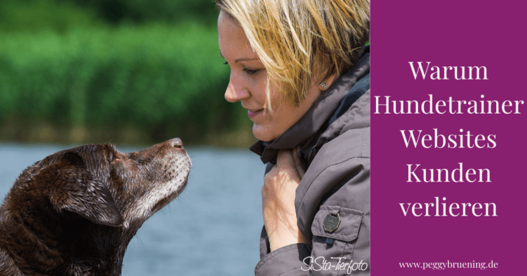 Peggy Brüning mit Hund – Webdesign und Website-Optimierung für Hundetrainer im DACH-Raum