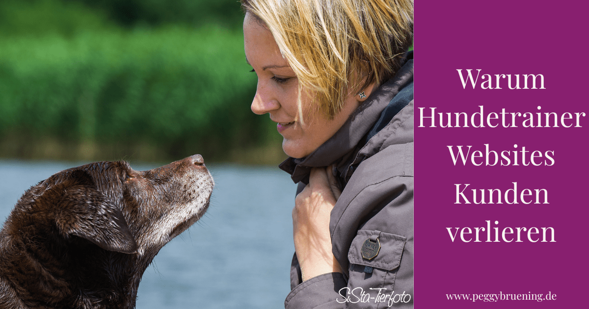 Peggy Brüning mit Hund – Webdesign und Website-Optimierung für Hundetrainer im DACH-Raum