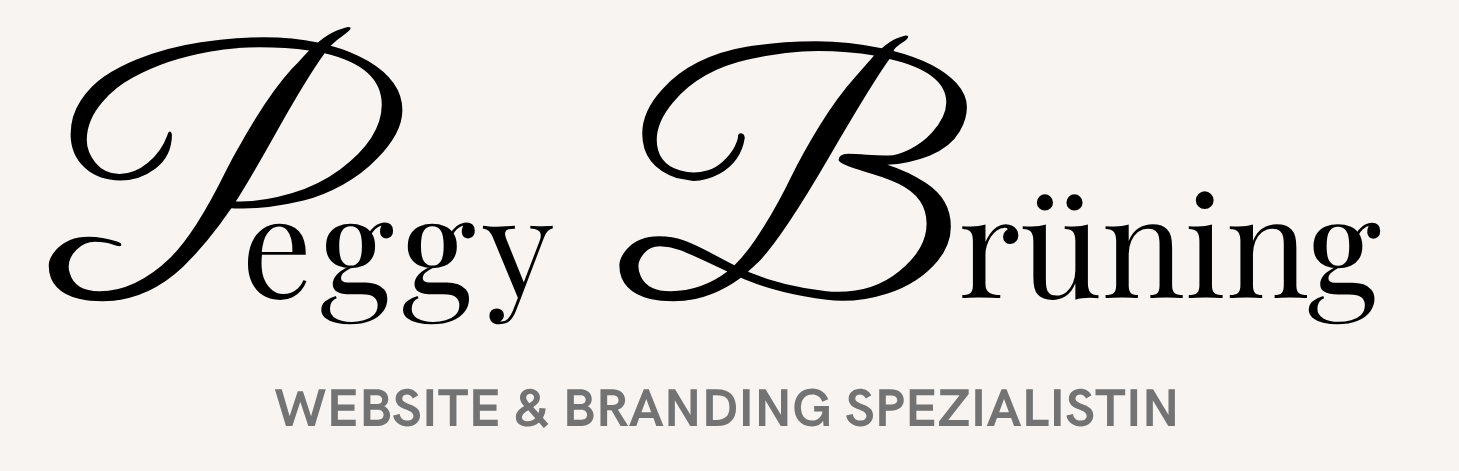 Logo Peggy Brüning Website und Branding Spezialistin